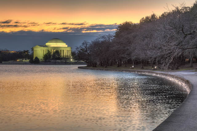 Sunrise and Early Morning Winter Light at the Tidal Basin